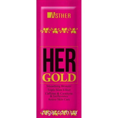 Бронзер для солярия Asther Her Gold, для женщин, 10 саше