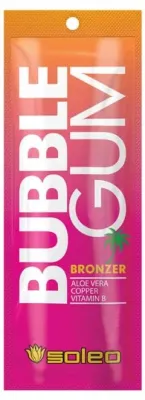 Бронзер с ускорителем загара Soleo Bubble Gum, с DHA, 10 саше по 15 мл