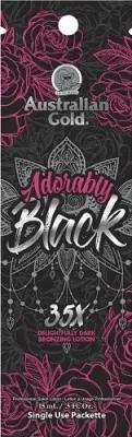 Лосьон-бронзер для солярия Australian Gold Adorably Black, интенсивный, 5 саше по 15 мл