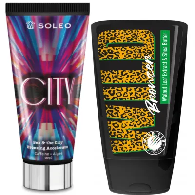 Набор бронзеров для солярия Soleo City 150 мл и Wild Tan Wild Bronzer 125 мл