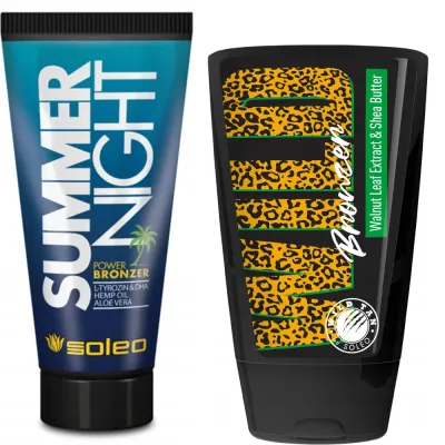Набор бронзеров для солярия Soleo Summer Night и Wild Tan
