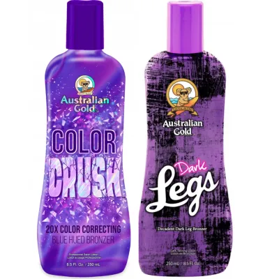 Набор для загара Australian Gold Color Crush и Dark Legs, бронзер и лосьон для ног