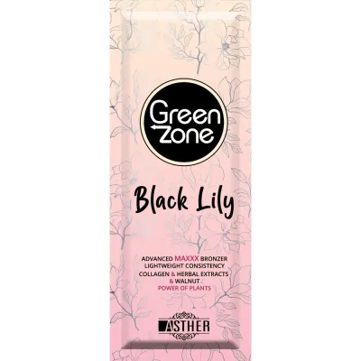 Бронзер для солярия Asther Green Zone Black Lily, с DHA, 10 саше по 15 мл