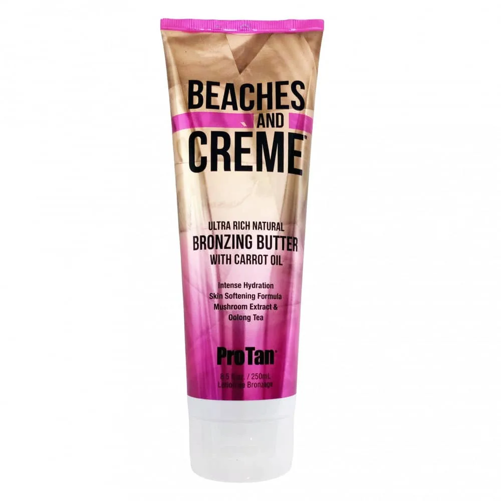 Бронзирующее масло для загара Pro Tan Beaches & Creme Natural Bronzer, с маслом моркови, 250 мл