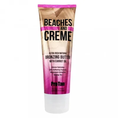 Бронзирующее масло для загара Pro Tan Beaches & Creme Natural Bronzer, с маслом моркови, 250 мл