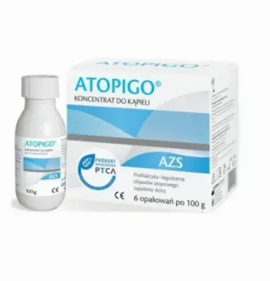 Концентрат для ванны Atopigo Set, для кожи с атопическим дерматитом, 6 x 100 г