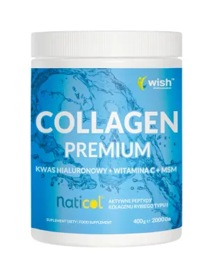 Коллаген рыбный Wish Pharmaceutical Naticol Premium, тип I, порошок, 400 г