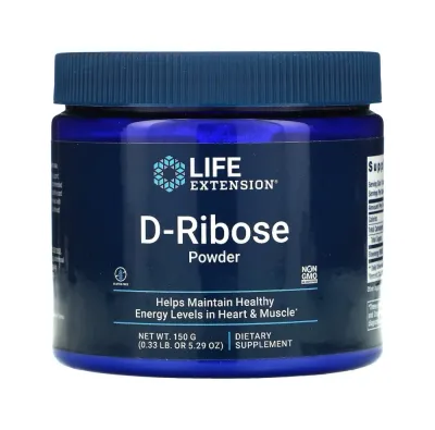 D-рибоза в порошке Life Extension D-Ribose, 150 г