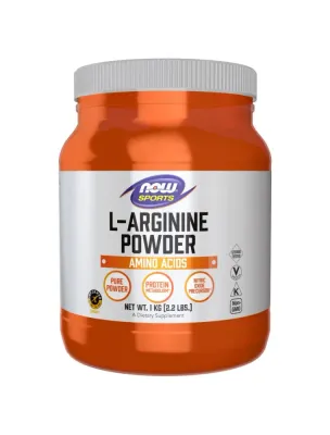 L-аргинин в порошке NOW Foods L-Arginine, 1000 г