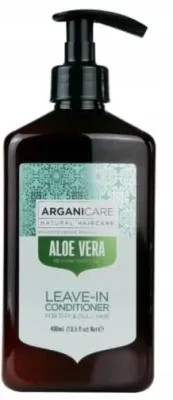 Несмываемый кондиционер Arganicare Aloe Vera увлажняющий, для сухих и тусклых волос, 400 мл