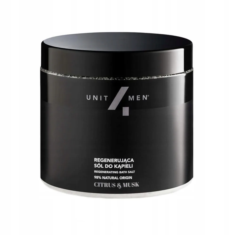 Соль для ванны Unit4Men Citrus & Musk, восстанавливающая, мужская, 700 г