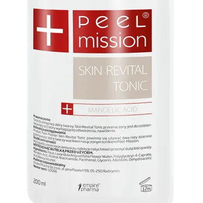 Пилинг-тоник для лица Peel Mission Skin Revital Tonic, миндальный, для жирной и склонной к акне кожи, 200 мл
