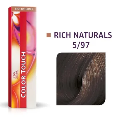 Тонирующий крем для волос Wella Professionals Color Touch, без аммиака, 60 мл, оттенок 5/97