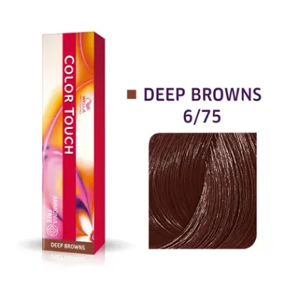 Тонирующий крем для волос Wella Professionals Color Touch, без аммиака, 60 мл, оттенок 6/75