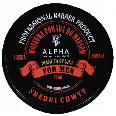Помада для волос Alpha Barberia, воскообразная, средней фиксации, 50 мл