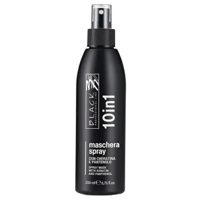 Несмываемая маска-спрей Black Professional Maschera Spray 10 в 1 с кератином, 200 мл