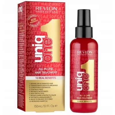 Несмываемая маска-спрей Revlon Professional Uniq One 10 в 1, увлажняющая, с термозащитой, 150 мл
