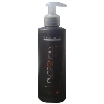 Гель для волос Exclusive Pure SX Men, чёрный, тонирует седину, без спирта, 300 мл