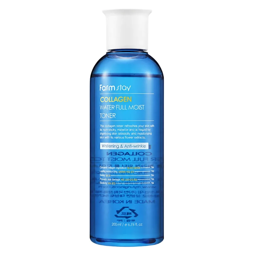 Тоник для лица Farmstay Collagen Water Full Moist Toner увлажняющий, 200 мл