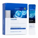 Ночная маска для лица Farmstay Collagen Water Full Moist Sleeping Mask увлажняющая, 20 шт по 4 мл — фото 1