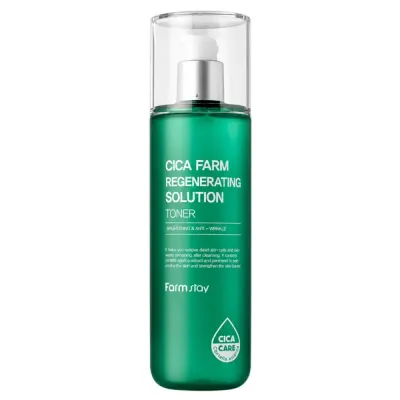Тоник для лица Farmstay Cica Farm Regenerating Solution Toner очищающий, 200 мл