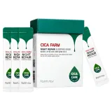 Ночная маска для лица Farmstay Cica Farm Night Repair Sleeping Mask увлажняющая, для сухой кожи, 20 шт по 4 мл — фото 1