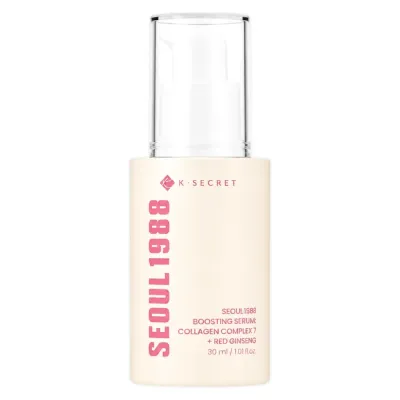 Сыворотка для лица KSECRET Seoul 1988 Boosting Serum Collagen Complex 7 + Red Ginseng для гладкости и сияния, 30 мл
