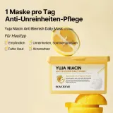 Тканевая маска для лица Some by Mi Yuja Niacin Anti Blemish Daily Mask, увлажняющая, для сияния, 30 шт — фото 4