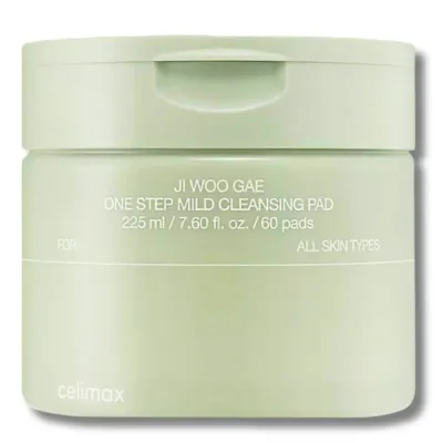 Пэды для лица Celimax Ji Woo Gae One Step Mild Cleansing Pad очищающие, для снятия макияжа, 60 шт