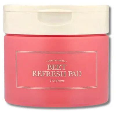 Пэды для лица I'm from Beet Refresh Pad, увлажняющие, освежающие, для обезвоженной и тусклой кожи, 60 шт
