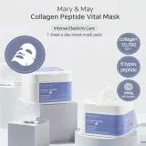 Тканевая маска для лица Mary and May Collagen Peptide Vital Mask, увлажняющая, для эластичности кожи, 30 шт — фото 5