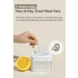 Тканевая маска для лица Mary and May Niacinamide Vitamin C Brightening Mask, для сияния кожи, 30 шт — фото 6