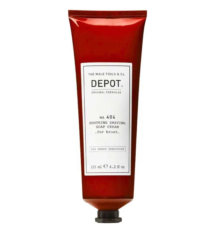 Мыло для бритья Depot No. 404 Soothing Shaving Soap Cream, для бритья помазком, для чувствительной кожи, 125 мл