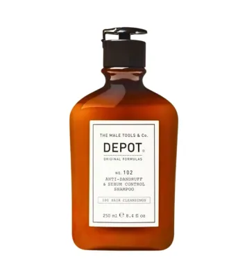 Шампунь против перхоти Depot No. 102 Anti-Dandruff & Sebum Control регулирует выработку кожного сала, 250 мл