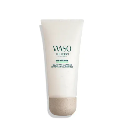 Гель-масло для умывания Shiseido Waso Shikulime Gel-to-Oil Cleanser, снимает водостойкий макияж, 125 мл