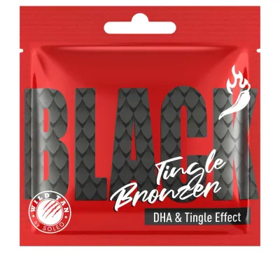 Бронзатор для загара в солярии Wild Tan Black Tingle, с эффектом тингл и маслом какао, 10 саше по 15 мл