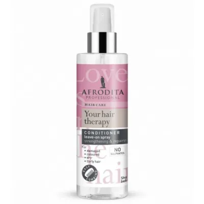 Несмываемый спрей-кондиционер Afrodita Our Hair Therapy восстанавливающий, для сухих и повреждённых волос
