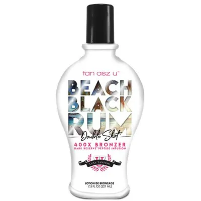 Бронзатор для загара в солярии Tan Asz U Beach Black Rum 400X, с кокосовой водой, 221 мл
