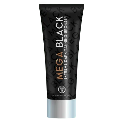 Бронзатор для загара в солярии Power Tan Mega Black, для всех типов кожи, 250 мл