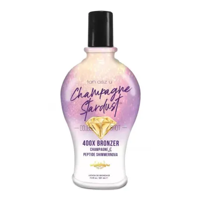 Бронзатор для загара в солярии Tan Asz U Champagne Stardust, с мерцанием, 221 мл