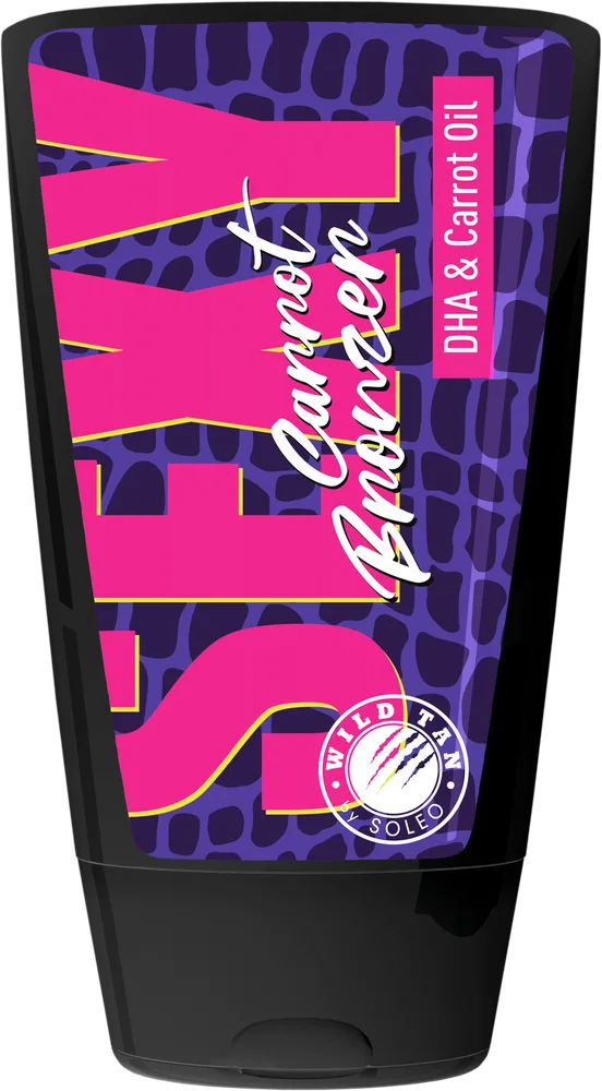 Бронзатор для загара в солярии Wild Tan Sexy Carrot, с маслом моркови, 125 мл