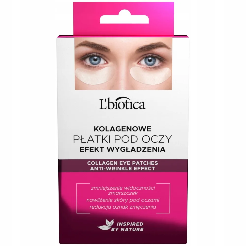 Патчи для кожи вокруг глаз L'Biotica Home SPA коллагеновые, против морщин, 3 x 2 шт
