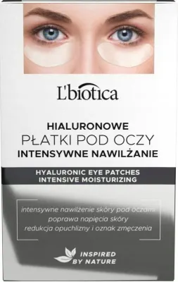 Патчи для кожи вокруг глаз L'Biotica Home SPA гиалуроновые, увлажняющие, 3 x 2 шт