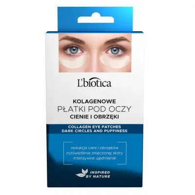 Патчи для кожи вокруг глаз L'Biotica Home SPA коллагеновые, против теней и отёков, 3 x 2 шт