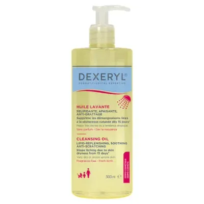 Масло для душа Dexeryl, очищающее, для сухой и атопичной кожи, 500 мл