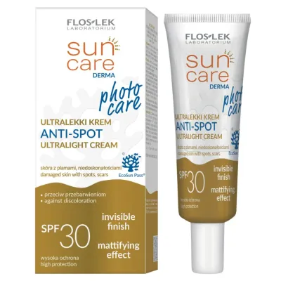 Солнцезащитный крем Floslek Sun Care Derma Anti-Spot ультралёгкий, SPF 30, против пигментации, 30 мл