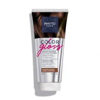 Тонирующая маска для волос Phyto Color Gloss, репигментирующая, 200 мл, оттенок Warm Chestnut Kuracja do włosów