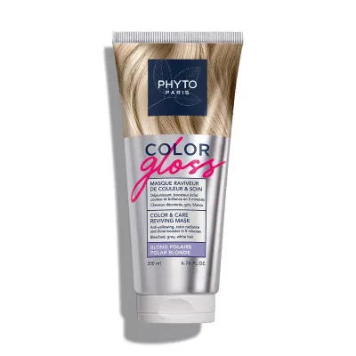 Тонирующая маска для волос Phyto Color Gloss, нейтрализует желтизну, оттенок Polar Blond, 200 мл