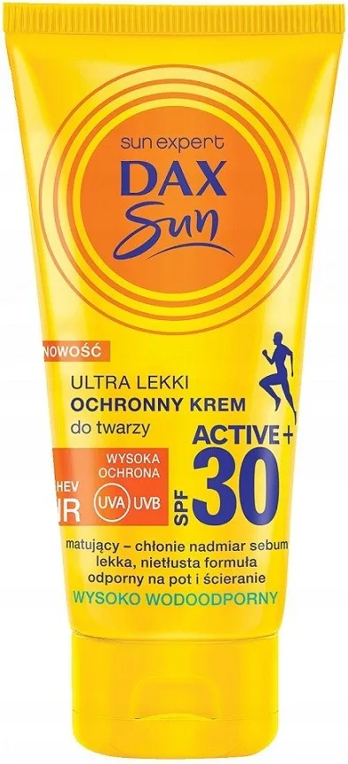 Солнцезащитный крем для лица Dax Sun Active+ ультралёгкий, SPF 30, 50 мл
