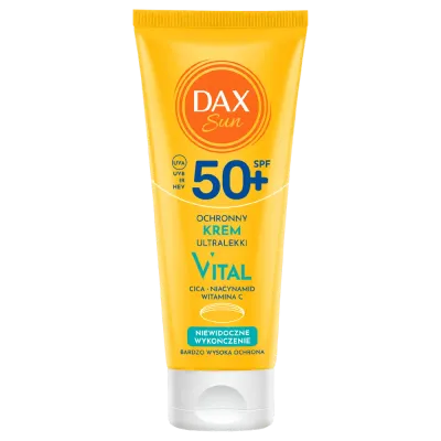 Солнцезащитный крем для лица Dax Sun Vital Ultralight ультралёгкий, SPF 50+, дорожный формат, 75 мл